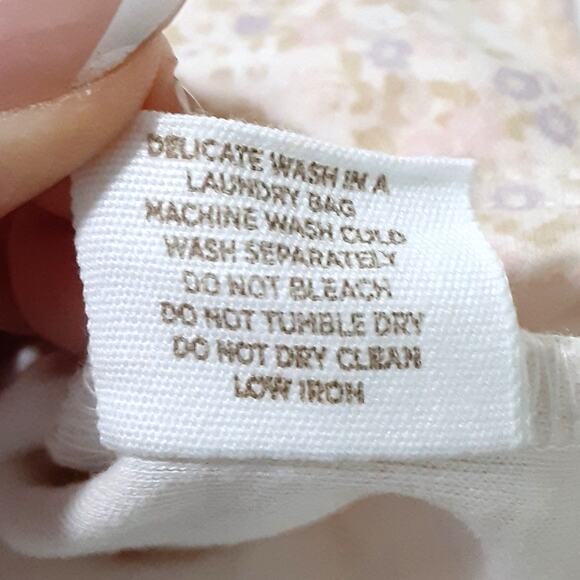 Jamie Kay Organic Cotton Ruffle Bodysuit 2pc Set Baby Girl 12mo Floral Cream - Picture 8 of 8